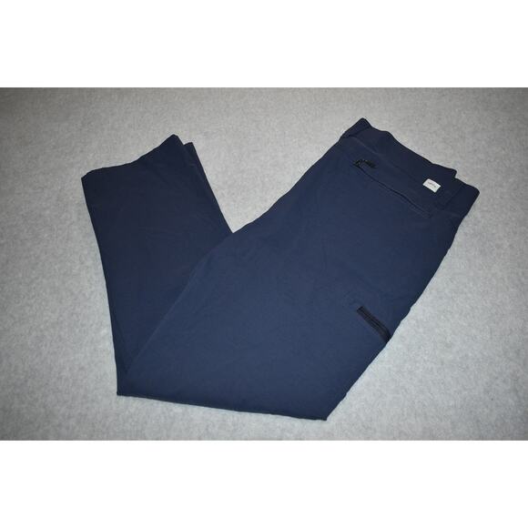Orvis Fishing Tech Pants Mens Size 38 x 30 Stretch Nylon Blend Blue Zip Cargo - Picture 1 of 7